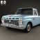 Ford F-100 1966 3d model