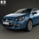 Vauxhall Astra 5-door hatchback 2012 3d model