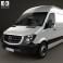 Mercedes-Benz Sprinter Panel Van ELWB HR 2013 3d model