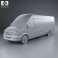 Mercedes-Benz Sprinter Panel Van ELWB HR 2013 3d model