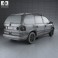 Volkswagen Sharan 2004 3d model