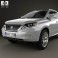 Lexus RX hybrid 2009 3d model