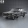 Toyota Crown (S110) Super Saloon 1982 3d model