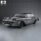 Ford Fairlane 500 Sunliner 1958 3d model