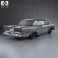 Ford Fairlane 500 Sunliner 1958 3d model