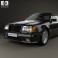 Mercedes-Benz E-class AMG widebody coupe 1988 3d model