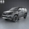Isuzu MU-X 2013 3d model