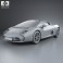 Lamborghini 5-95 Zagato 2014 3d model