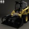 Caterpillar 226B Skid Steer Loader 2014 3d model