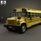 GMC B-Series School Bus 2000 3d model