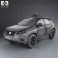 Lexus RX Google Self-driving 2013 3d model