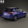 Nissan Pulsar hatchback 2014 3d model