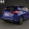 Nissan Pulsar hatchback 2014 3d model