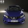 Nissan Pulsar hatchback 2014 3d model