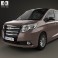 Toyota Noah G 2014 3d model