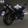 Yamaha R1 2014 3d model
