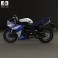 Yamaha R1 2014 3d model