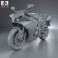 Yamaha R1 2014 3d model