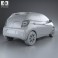 Citroen C1 5-door 2014 3d model