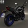 Yamaha XJ6 2014 3d model