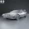 DeLorean DMC-12 (BTTF) 1981 3d model