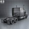 International 9900i Tractor Truck 2004 3d model