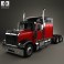 International 9900i Tractor Truck 2004 3d model