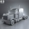 International 9900i Tractor Truck 2004 3d model