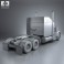 International 9900i Tractor Truck 2004 3d model