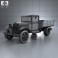 GAZ-AA Flatbed Truck 1932 3d model