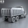International Paystar Dump Truck 2002 3d model
