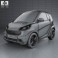 Smart Fortwo coupe 2012 3d model