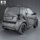 Smart Fortwo coupe 2012 3d model