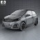 Peugeot 108 5-door 2014 3d model