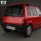 Daewoo Tico 1993 3d model