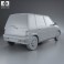 Daewoo Tico 1993 3d model