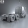 International Transtar Tractor Truck 2002 3d model