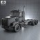 Freightliner Coronado SD Chassis Truck 2009 3d model