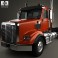 Freightliner Coronado SD Chassis Truck 2009 3d model