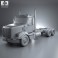 Freightliner Coronado SD Chassis Truck 2009 3d model