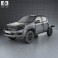 Isuzu D-Max Double Cab Chassis 2012 3d model
