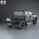 Isuzu D-Max Double Cab Chassis 2012 3d model