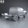 Isuzu D-Max Double Cab Chassis 2012 3d model