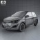 Hyundai i20 3-door 2013 3d model