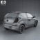 Hyundai i20 3-door 2013 3d model