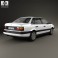 Volkswagen Passat (B3) sedan 1988 3d model