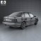 Volkswagen Passat (B3) sedan 1988 3d model