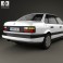 Volkswagen Passat (B3) sedan 1988 3d model