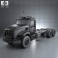 Mack Granite Chassis Truck 2002 3d model