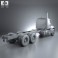 Mack Granite Chassis Truck 2002 3d model